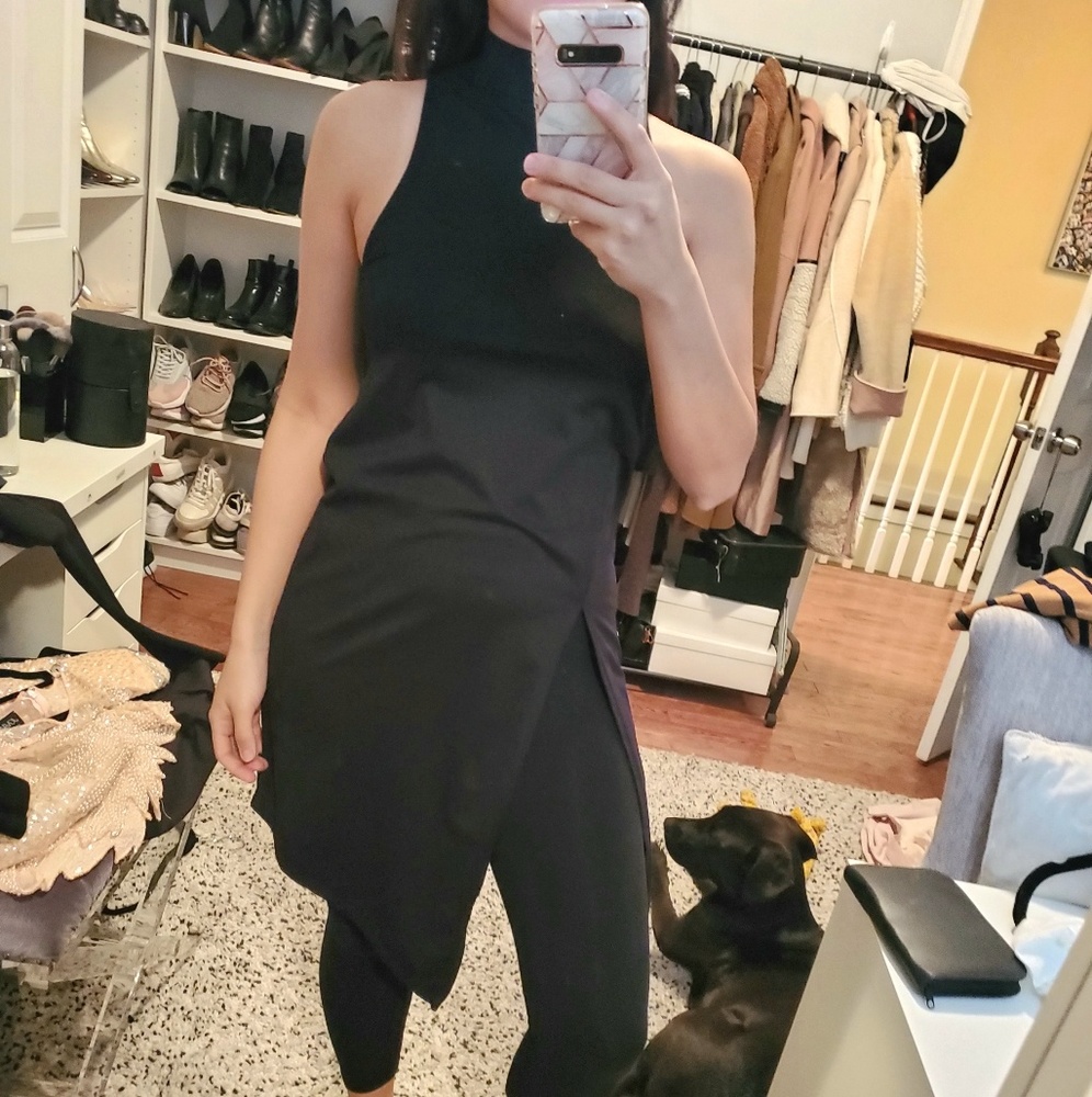 Zara turtle neck long sleeveless shirt